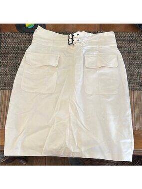 Vintage White Pencil Skirt